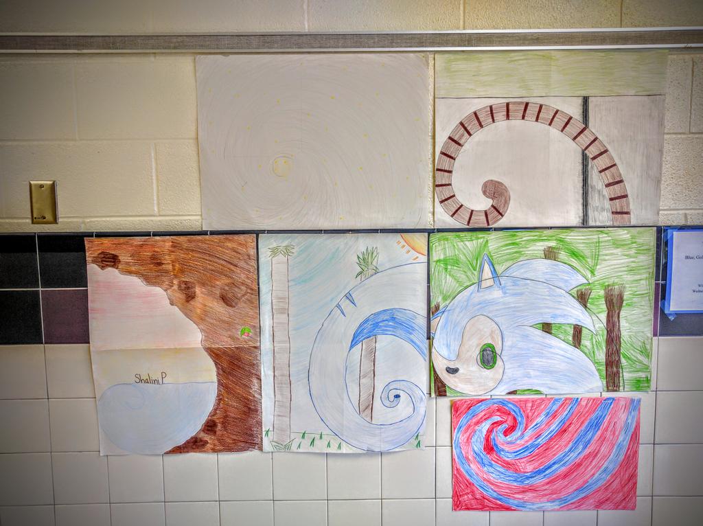 MsChazsar's tweet photo. Some of our golden spiral fun #funwithfibonacci https://t.co/uV3E168odn