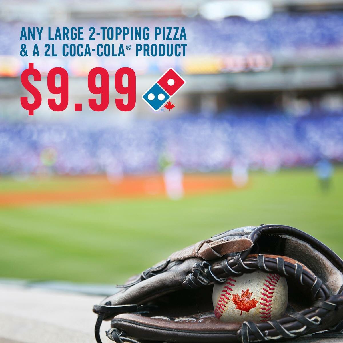 Who’s ready for some Baseball?
Code:  4049
dominos.ca 
#letsgojays