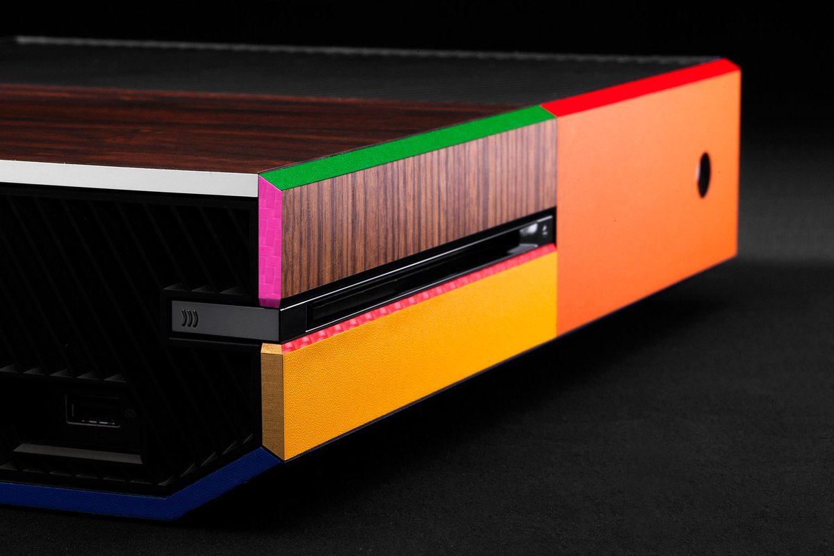 dbrand's tweet image. Fact: our Xbox One customizer can create precisely 110,075,314,175 possible combinations.

Pictured here is the absolute worst one.