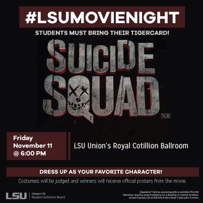 t_marieeeeee's tweet photo. Save the date of the last 4 events of the semester! #LSUGameNight #LSUKaraokeNight #LSUOpenMic #LSUMovieNight https://t.co/xCwfX8KV4f