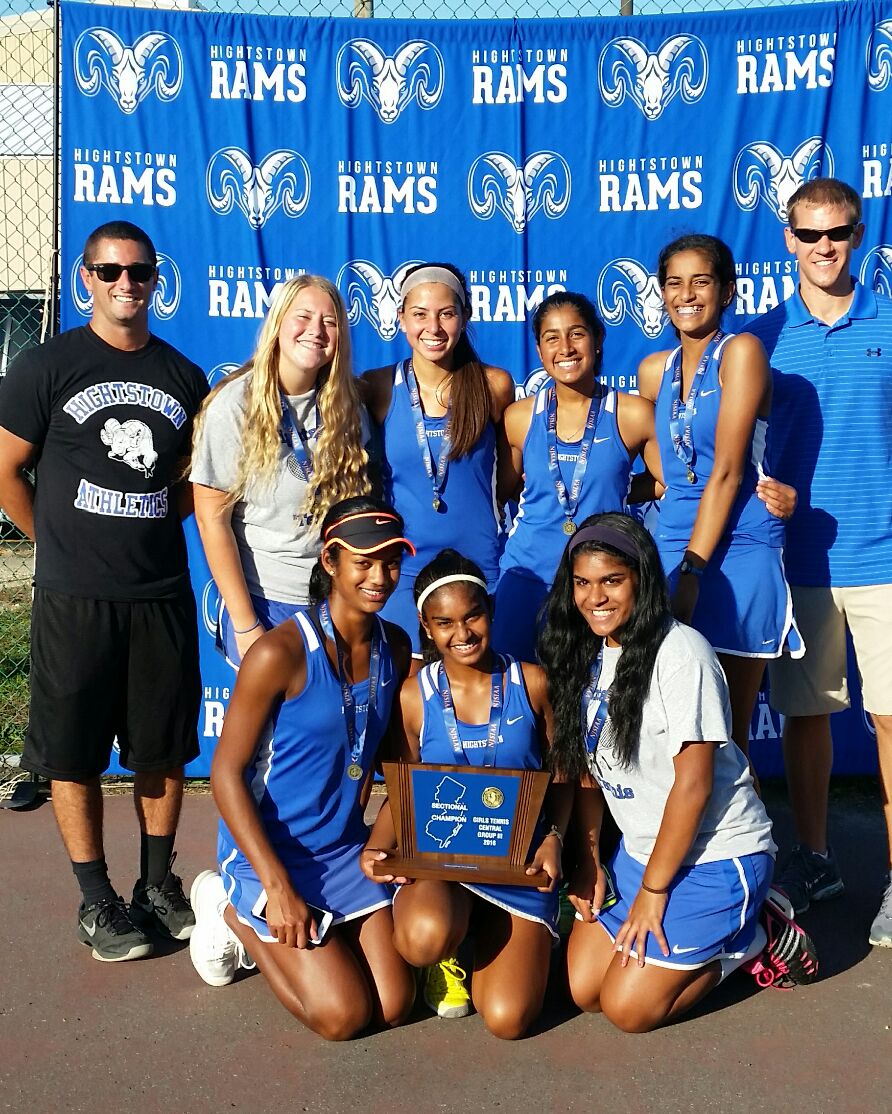 HHSRamsAthletic's tweet photo. We are the champions my friends!! HHS GIRLS TENNIS ARE CENTRAL JERSEY GROUP 3 CHAMPS!! It is the school's 1st Central Title since 1987 🎾💙!! https://t.co/Z1eTB58nbh