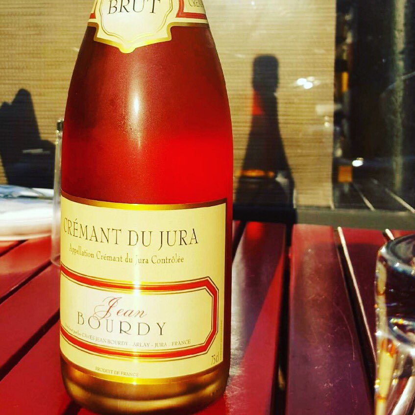 SpokeWineBar's tweet photo. Jean Bourdy Cremant du Jura. Sparkling Trousseau by the glass for a limited time.  Let's raise a glass to this wonderful little place! https://t.co/ghNliCV8R7