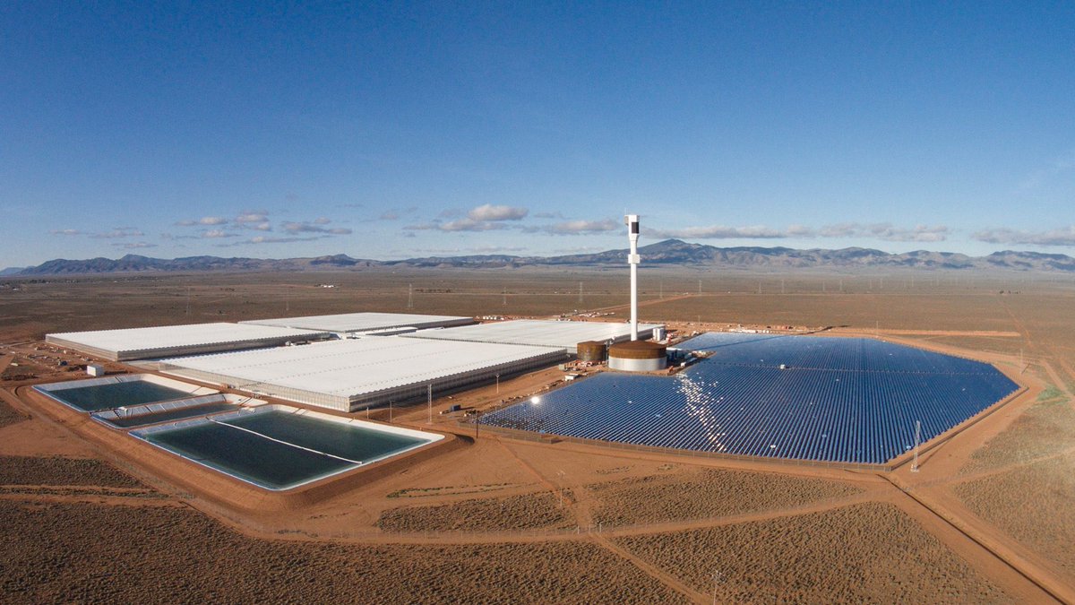 eddiworks's tweet photo. #SundropFarms grows the first #farm entirely run by sunlight and seawater! 👏🏻 Awesome job @SundropFarms #Sustainable #Solar #SolarEnergy ☀️ https://t.co/8cvbCxpYj7