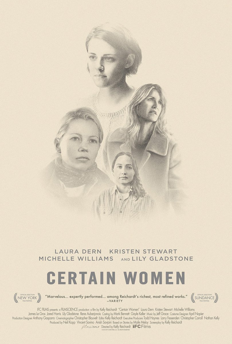 AvonTheatre's tweet photo. #CertainWomen Fri Oct 21 Tickets: https://t.co/0OFiOFbx5E
@IFCFilms #filmscience @LauraDern #MichelleWilliams @lilycgladstone #AvonTheatre https://t.co/sXIqAi7oEb