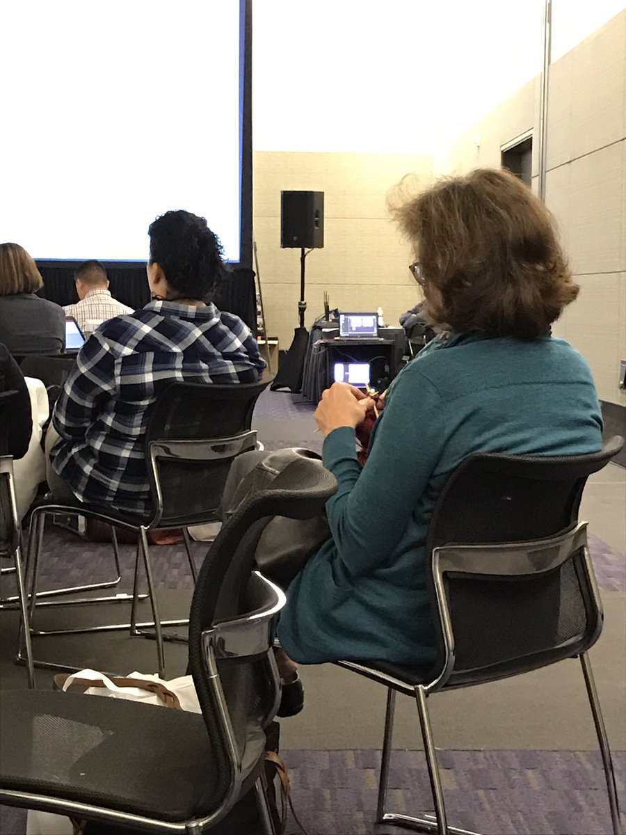 CSULB_ISPP's tweet photo. RDs are so productive, we knit clothes WHILE discussing quality strategy management #RDsoproductive #FNCE https://t.co/RlTqgIXRTq
