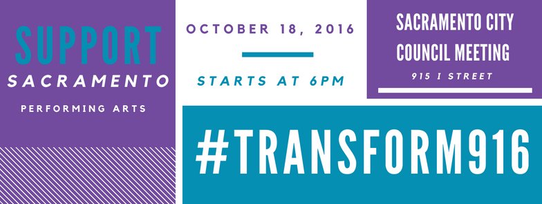 Transform916's tweet photo. We’re live tweeting at tonight’s city council meeting. Stay tuned! #Transform916 #performingarts #midtownsac https://t.co/INUJsSnAyA