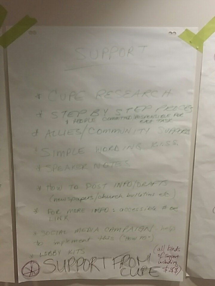 cupe1004's tweet photo. What support does your local need to pull off a successful organising campaign? #CUPEsectors #NSCC2016 #CUPE https://t.co/qYPkPqwCiA