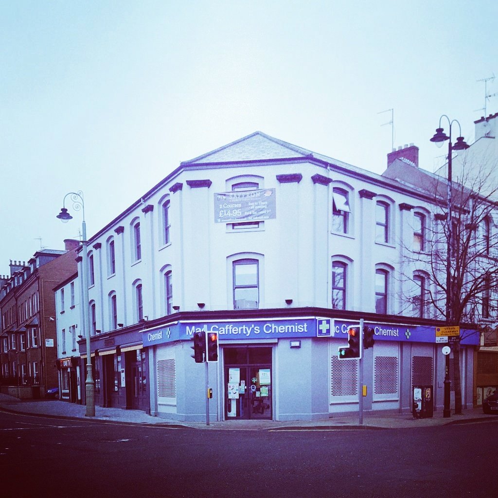 tonicskincare's tweet photo. #followus #derry #localpharmacy #supportlocal #lovemypharmacy #askyourpharmacist corner of #clarendonst #strandrd https://t.co/HCNSIAMUJv
