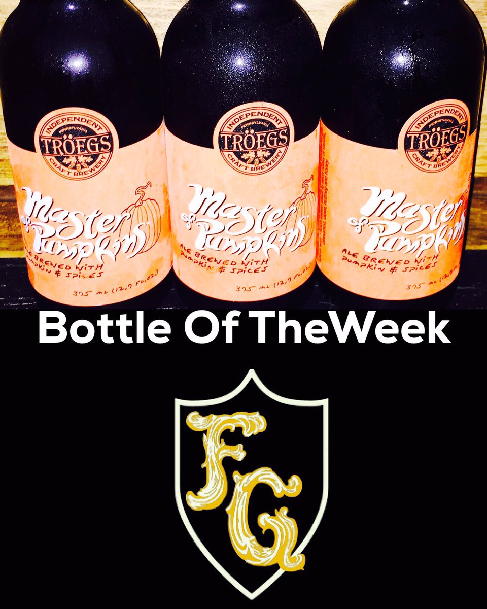 FoolsGoldNYC's tweet photo. Bottle of the Week - @troegsbeer master of pumpkins! Tis a beauty! #pumpkinbeer #pumpkin #giddyup #theplacetobeer https://t.co/RLYrTOCpWT