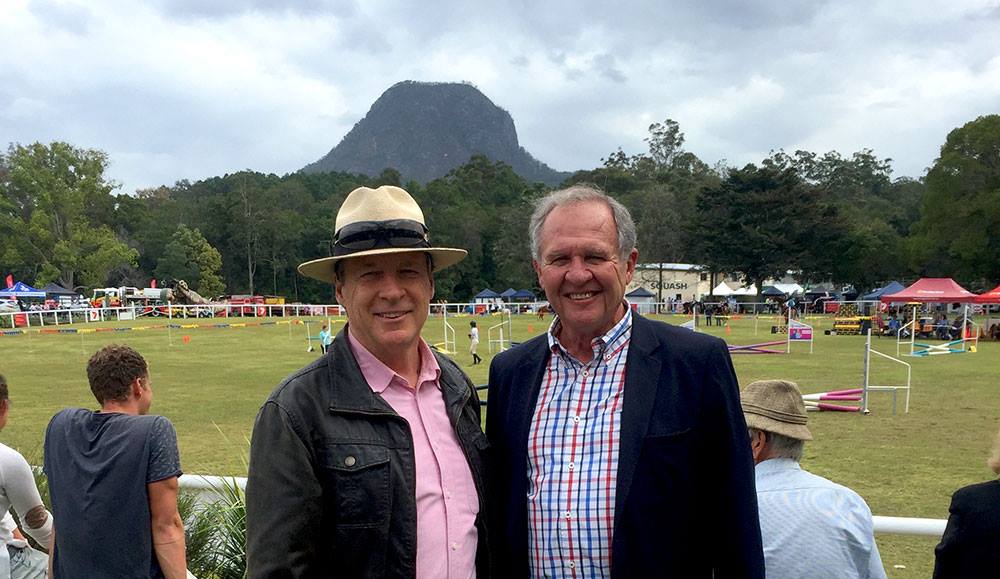 noosabiosphere's tweet photo. Noosa Mayor Tony Wellington with @noosabiosphere Chairman Campbell Corfe at Noosa Country Show: https://t.co/uV43pgNlPT https://t.co/XdTmbzfxjV