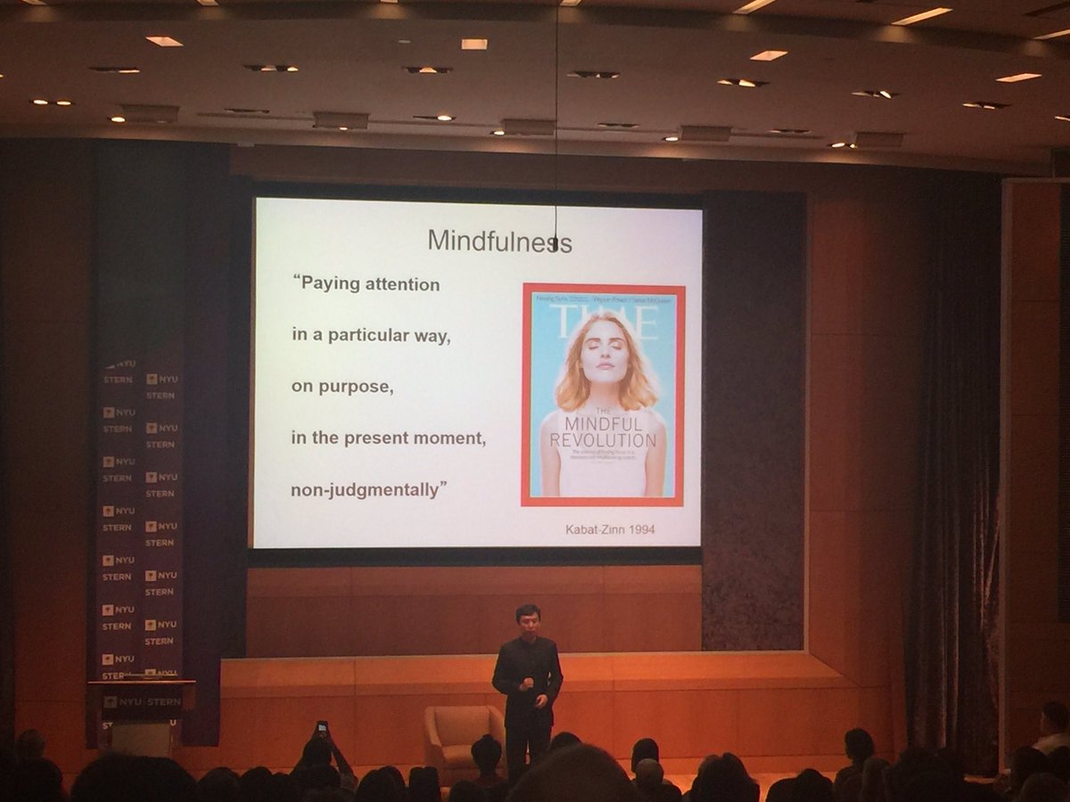 NYUStern's tweet photo. .@chademeng discusses #mindfulness with the Stern community @searchinsideyou #LearnJoy https://t.co/bggHCkJwra