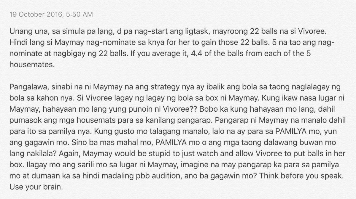 angeleyoss's tweet photo. #PBB7thNomi 

RT @maymaybigwinner: If you are smart, you would understand this.

MAYWARD FlyingInLove https://t.co/NsEdQWgl2D