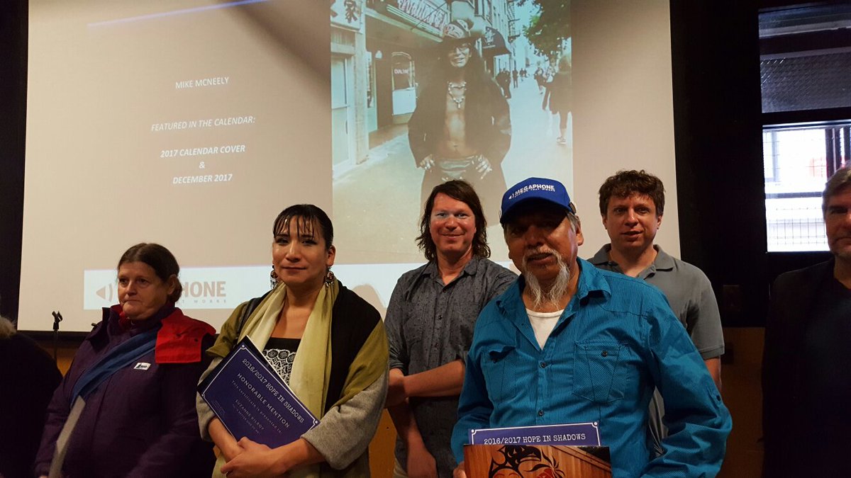 Thrilled to join <a href="/MegaphoneMag/">Megaphone Magazine</a> Celebrating  launch of 2016/17 <a href="/hopeinshadows/">Hope in Shadows</a> calendar &amp; award winning photographers