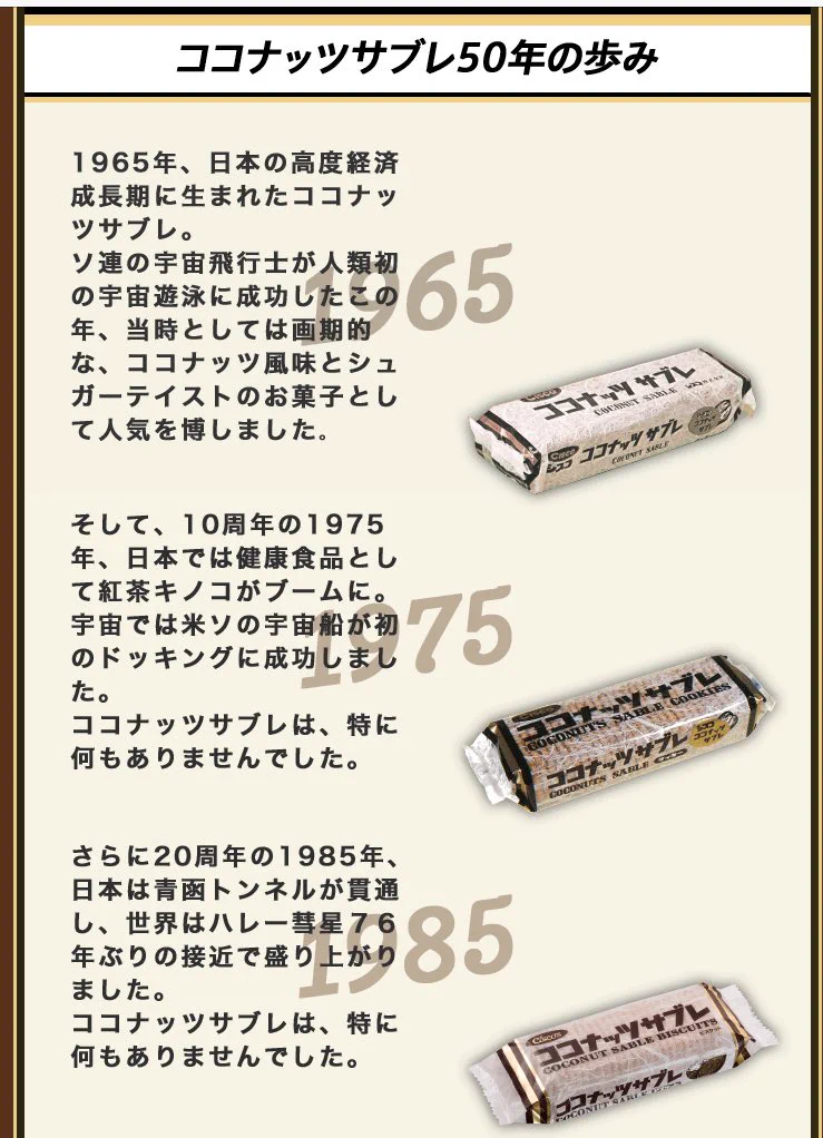 ココナッツサブレが遂に進化！？ええ…50年間進化しなかったって逆に凄いｗｗｗ