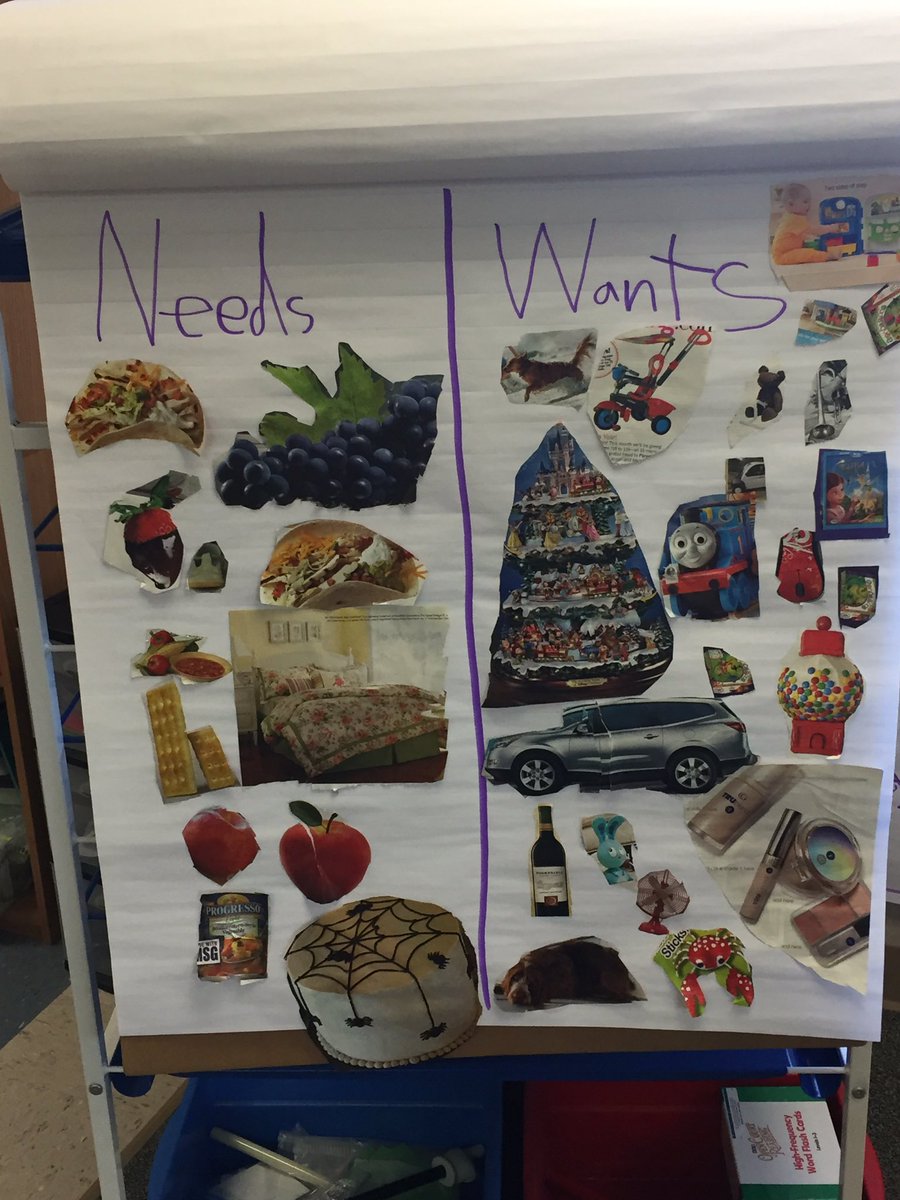 SpriggScholars's tweet photo. Different ways to show needs and wants in our community unit! #fseteach #oneflagstone https://t.co/vTYG9fLk9A
