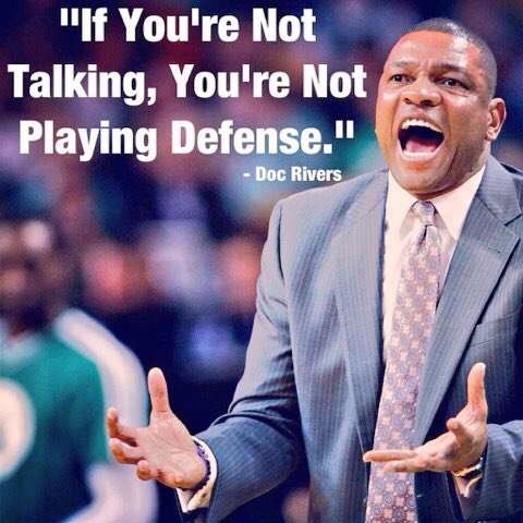"The way you maintain a big lead is with great defense." - Doc Rivers