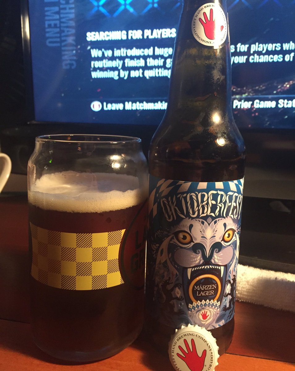 dtepe's tweet photo. @BrewStuds Rd. 1 for #TopBrewsTues @LeftHandBrewing Oktoberfest https://t.co/MNDKyd1vQh
