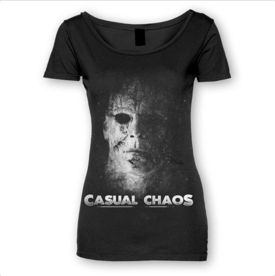 Celebrate Halloween everyday with our MYERS scoop neck available at TheCasualChaos.com

#CasualChaos
