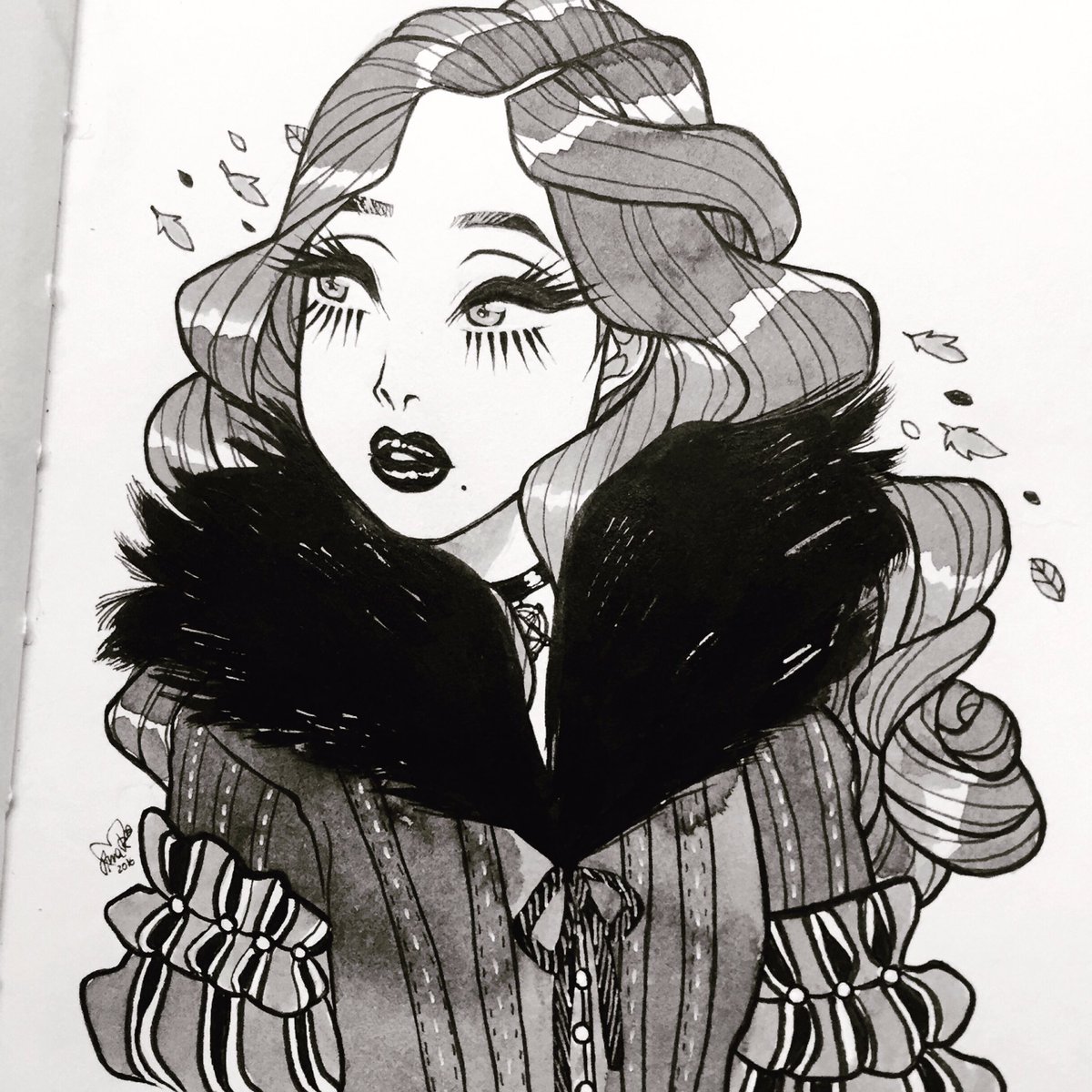 #Inktober 11! Yennefer from #Witcher 3? 