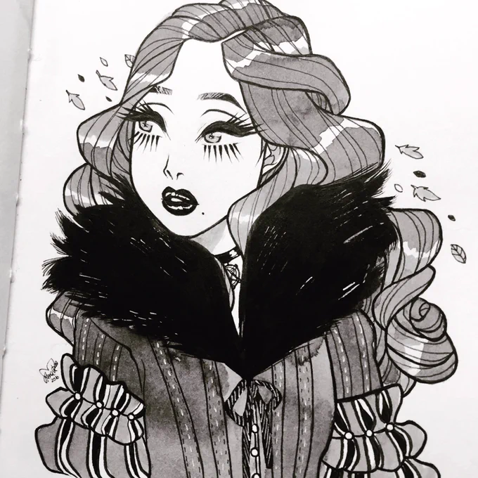 #Inktober 11! Yennefer from #Witcher 3? 