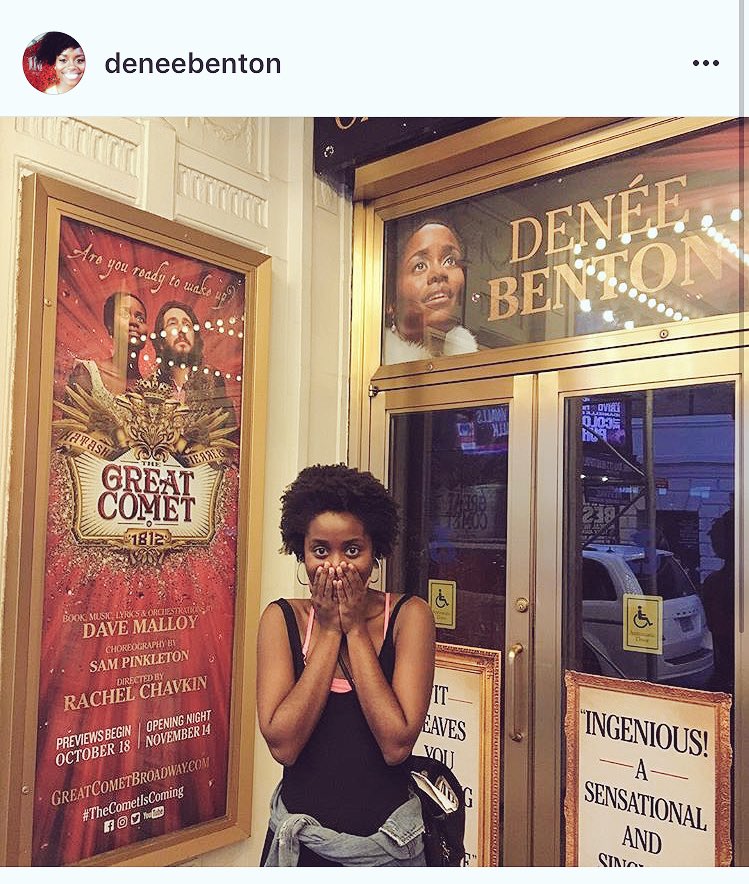 5MinuteCall's tweet photo. We're beyond overjoyed to wish #5MCguest @DeneeBenton a most HAPPY BWAY DEBUT!!! Congratulations! https://t.co/h4Kry8JJyD