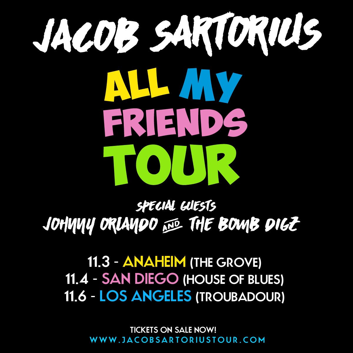 We can't wait to come out to Cali with our boy <a href="/jacobsartorius/">Jacob Sartorius</a> to turn up! Tickets  here 👉🏻 jacobsartoriustour.com