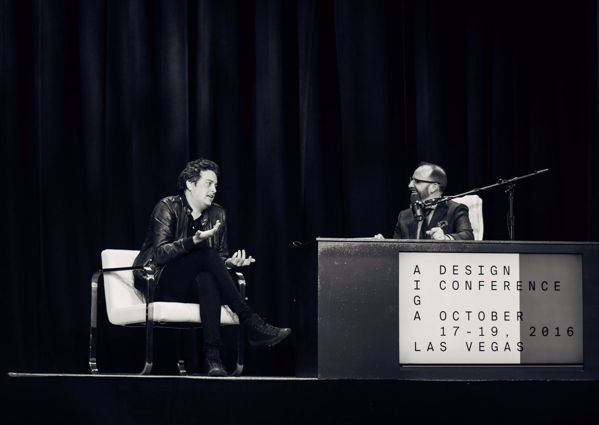 nitishq's tweet photo. Designer quote of the day—"I love Metallica more than Helvetica." 🤘🏻 @Antisebastian @AIGAdesign #AIGAdesignconf https://t.co/1Q4bdeepdl