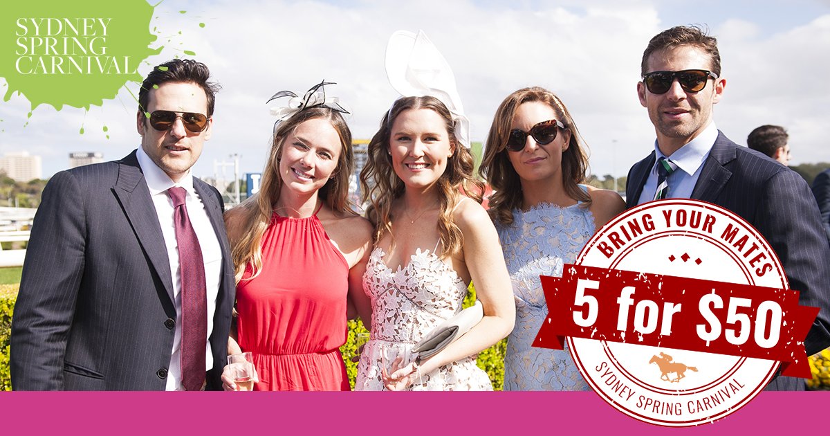 Going to <a href="/royalrandwick/">Royal Randwick</a> Sat? Pre-purchase tix to get 5 x GAs for ONLY $50! Ticket also includes integrated transport premier.ticketek.com.au/shows/show.asp…