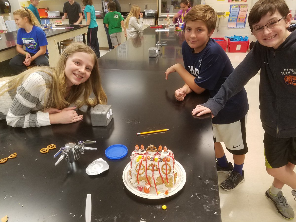 TigerMath6's tweet photo. 6th STEM: Design Challenge-Haunted Gingerbread Creation #stemexcellence @smstigers1 @drlmihrig @TigerScience6 @belinblank https://t.co/SYBn1jGfKX