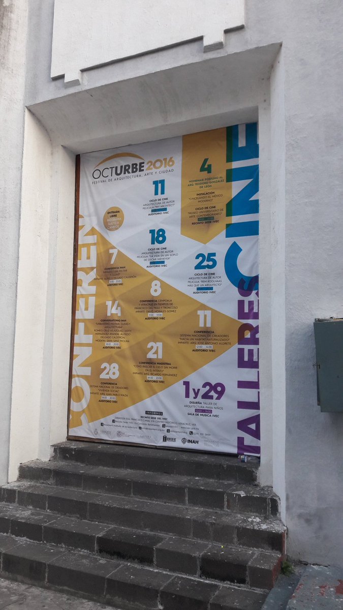 BasementIArq's tweet photo. #OctUrbe2016 Festival de #Arquitectura #Arte y #Ciudad 5a edición #BeBasement @IVEC_Oficial @SedeIVEC https://t.co/XBic0oU1d5