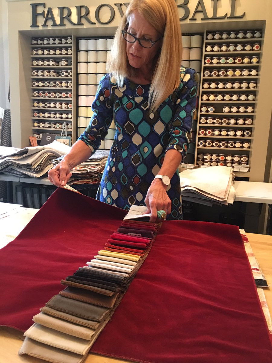 RobinWilsonID's tweet photo. A great preview of some beautiful fall fabrics by #KneedlerFauchère at @scoutathome Thanks #JanelleJohannesen for a great trunk show! #rwid https://t.co/IBZtulzFZw