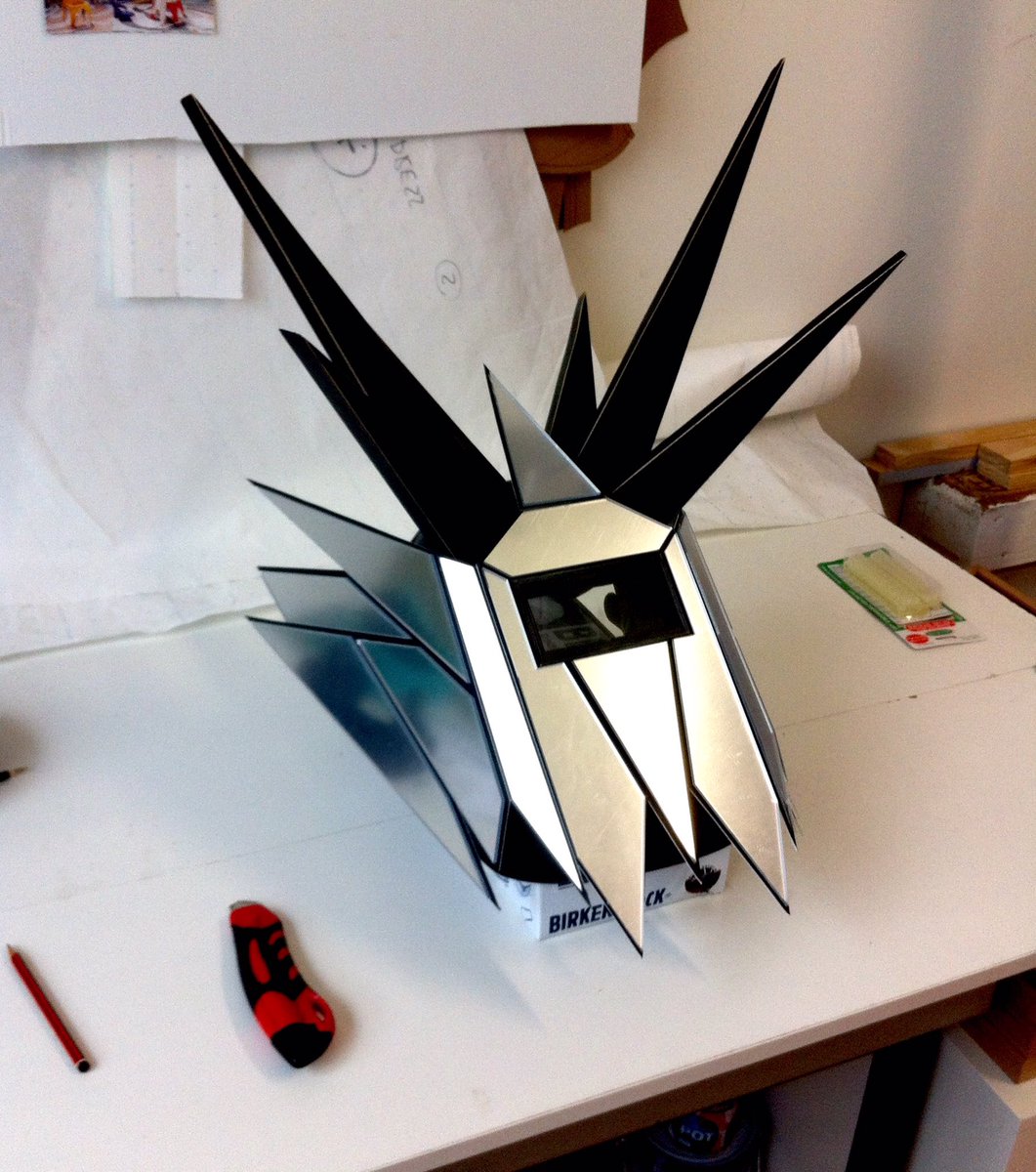 coco_and_max's tweet photo. Ned Kelly meets Flash Gordon! π New Max mask in the making for our 2nd Birthday! Got your invite yet!? #ecofashion #cocoandmax #indiebrand https://t.co/gpLaGlmNxQ
