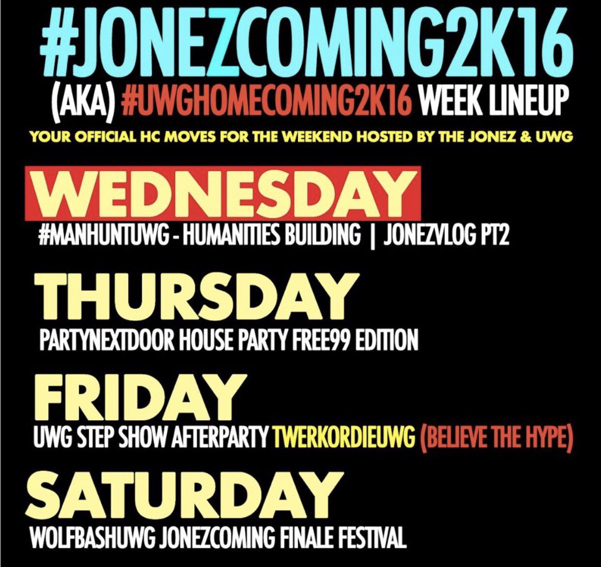 _LilMissTunechi's tweet photo. #Jonezcoming2k16 #UWGHomecoming2k16 https://t.co/8deKMBcGZC