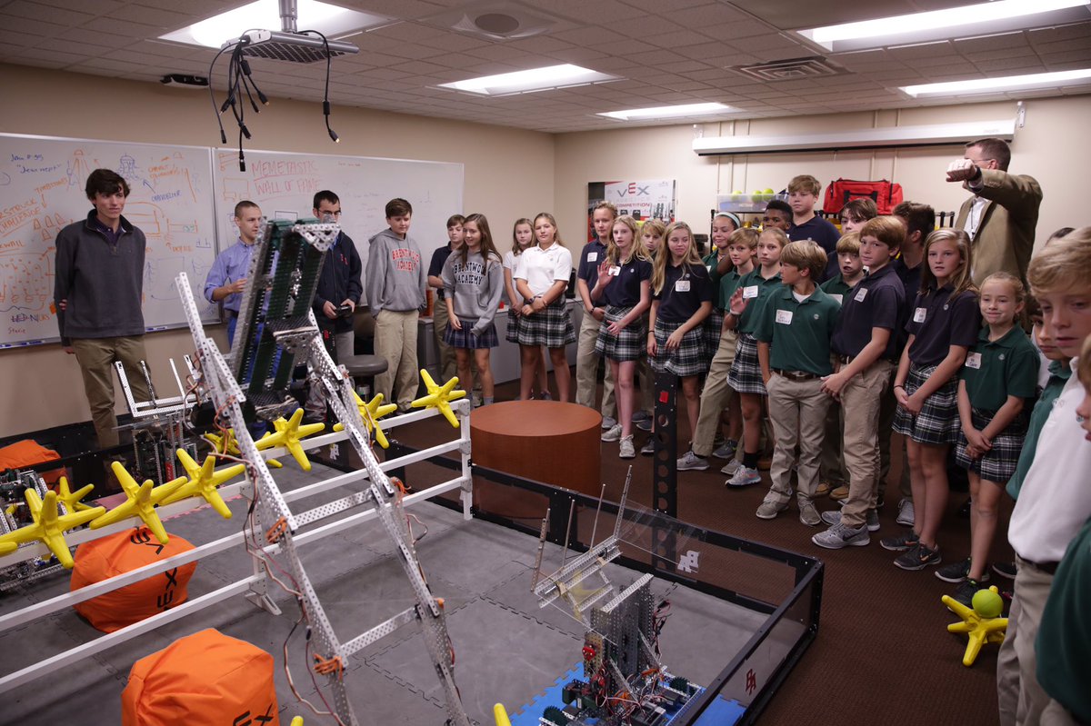 baeagles's tweet photo. Such a pleasure to have the 1st of 2 @OakHillSchoolTN groups on campus today!  They loved seeing our #BArobotics team in action! https://t.co/9oc1aBIRvq