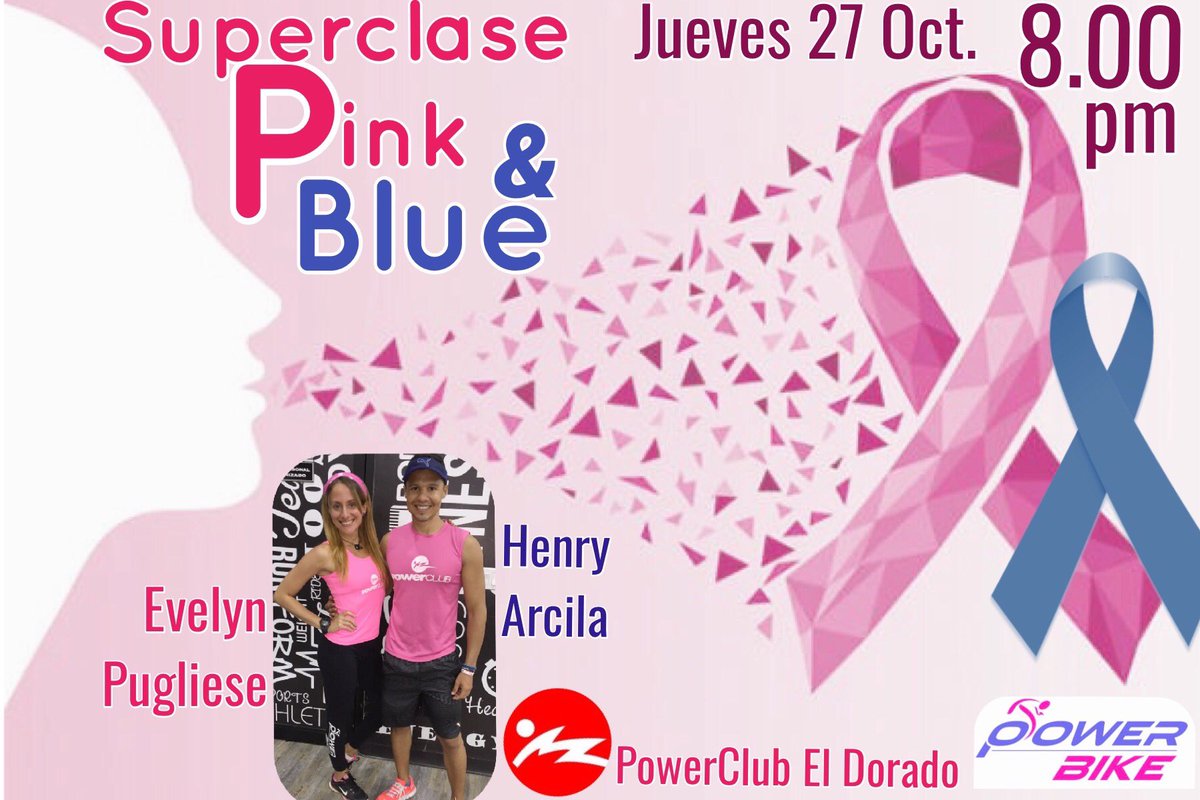 PowerbikePTY's tweet photo. Octubre rosa y azul pedaleamos por una buena causa, Concienciación y buena salud. Acompáñanos el Jue27Oct en @PowerClubPANAMA El Dorado 8pm https://t.co/z1t9cxmvaY