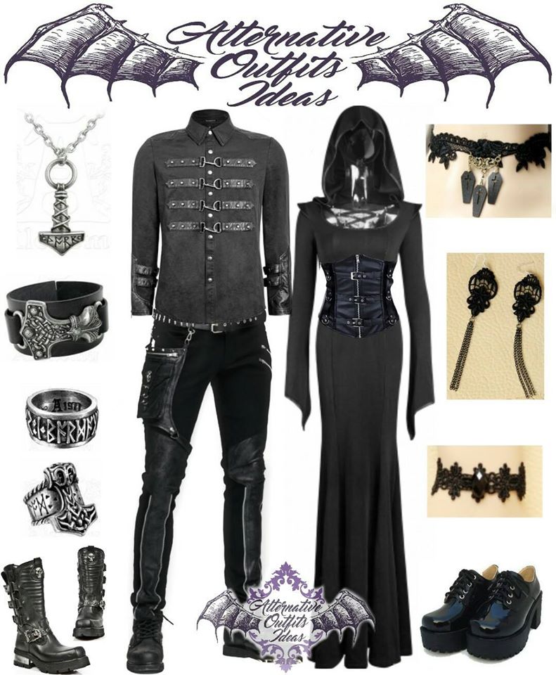 devilnight_uk's tweet photo. #Alternativelook for couple.:) tx to our friend Alternative.Outfits.Ideas Clothes, Girl's accessories &amp; shoes from Devilnight https://t.co/s3l6rtHHcr