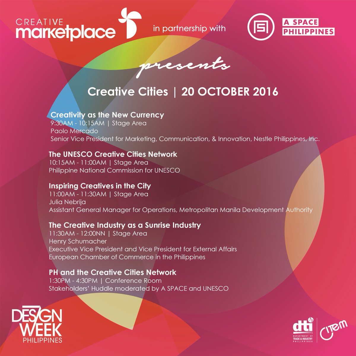 DesignWeekPH's tweet image. Head over to the Creative Marketplace at HallONE this October 20-22! bit.ly/2ek0HBA #DesignWeekPH