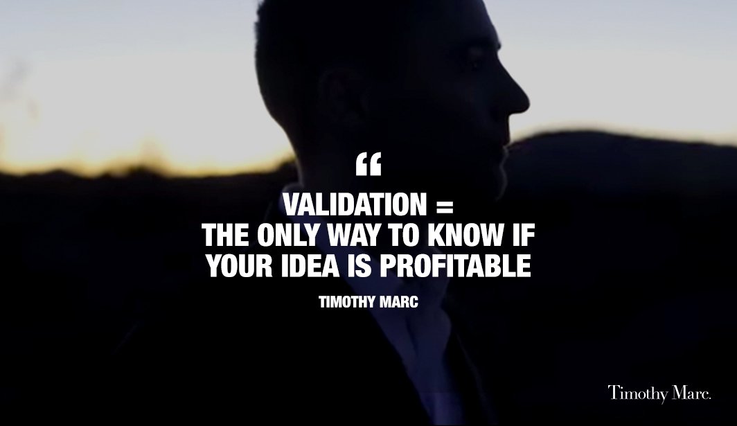 timothymarc's tweet image. Validating FIRST will save you huge amounts of time and dollars on the backend.