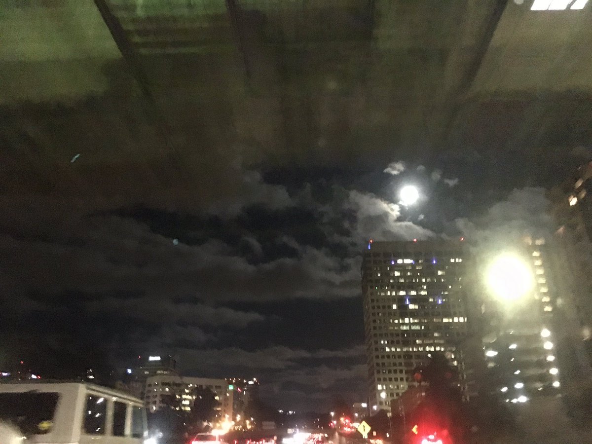 Hello, #moon. #Halloween #LosAngeles #Hollywood #citylife #iphoneography #freeway #driving #traffic #nightshot <a href="/VisitCA/">Visit California</a> <a href="/discoverLA/">Discover Los Angeles</a>