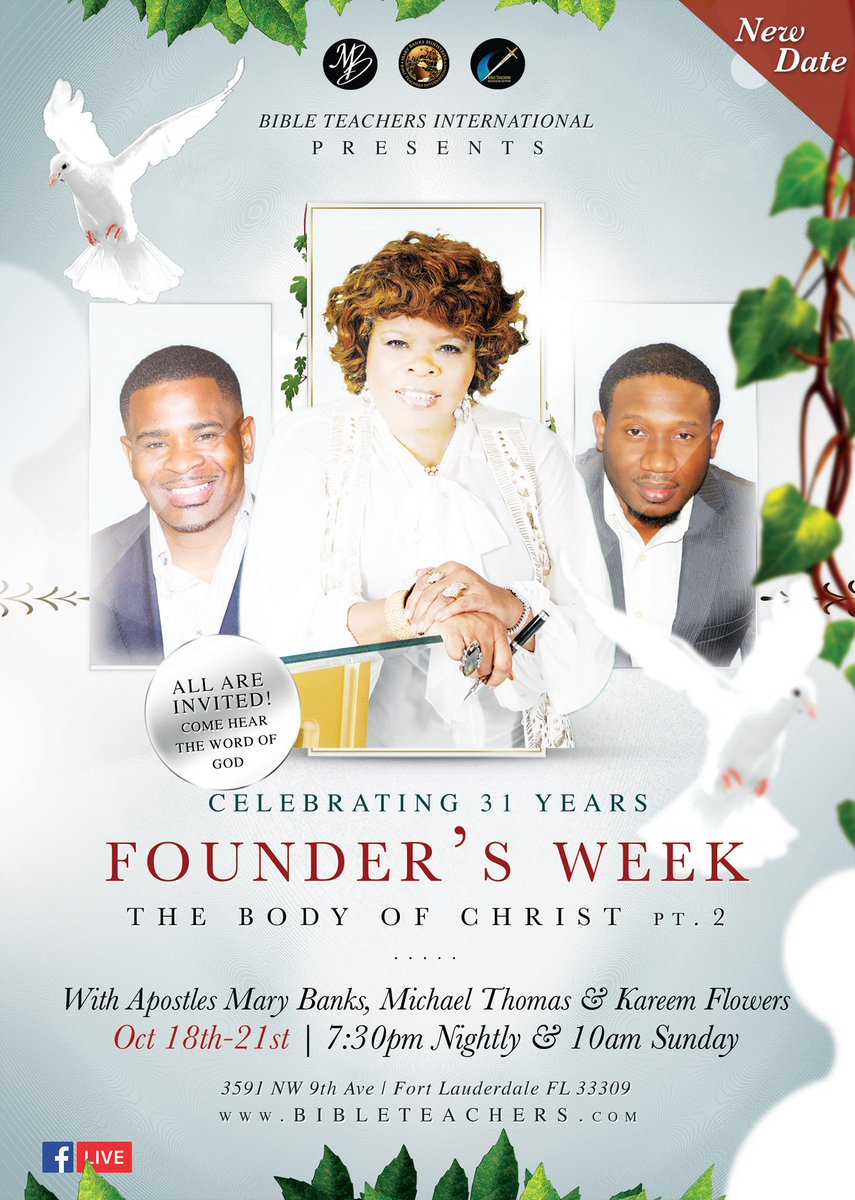 WeAreBTI's tweet photo. The Body of Christ Pt. 2 #FoundersWeek2016 #LiveOnFB
https://t.co/IqXrkQIC7p https://t.co/H7tShCodjE