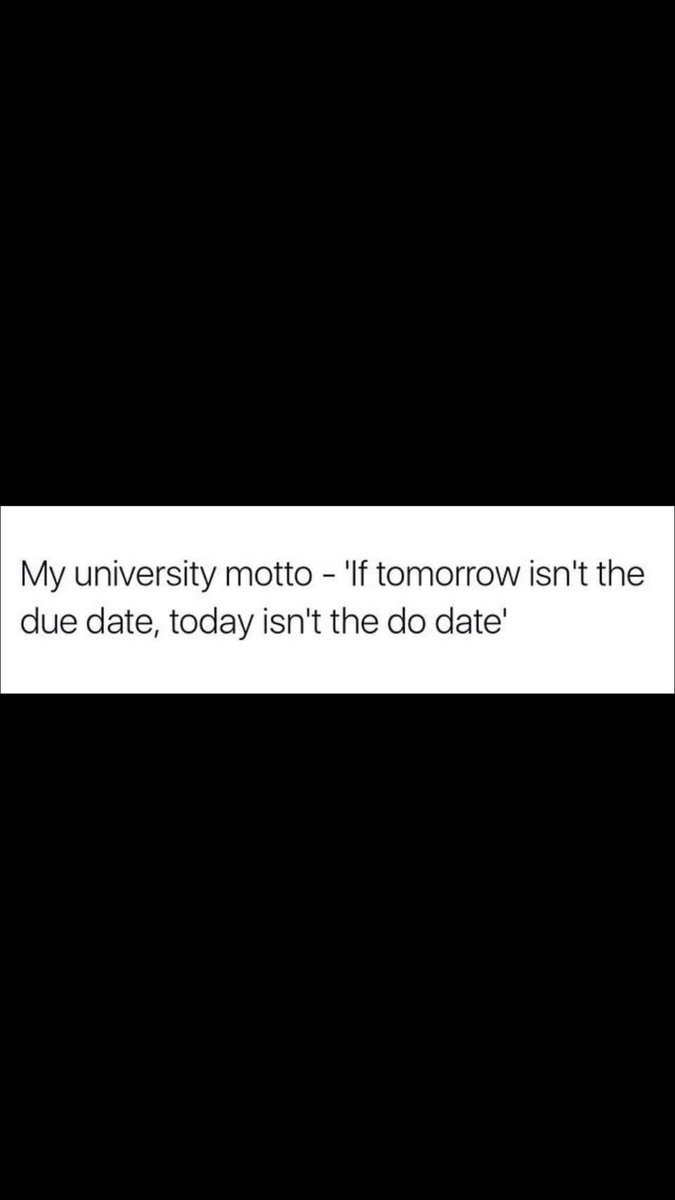 vasudevapatel11's tweet photo. Story of my life #procrastinationiskey https://t.co/XlFK05LpUe