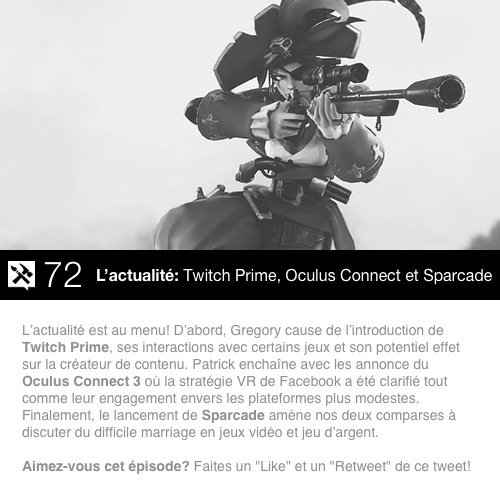 Multijoueurinfo's tweet photo. #LJSF72 est là! Gregory et Patrick couvrent #TwitchPrime, le #OculusConnect3 et #sparcade!
#podcast #gamedev
https://t.co/rYhuA9Q5UD https://t.co/bEHTUcHp7B