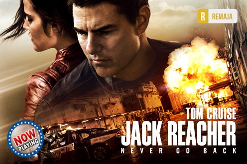 cinema21's tweet photo. Tom Cruise &amp; Cobie Smulders. JACK REACHER: NEVER GO BACK tayang mulai hari ini di bioskop. Info jadwal https://t.co/aKH5JP7y9t https://t.co/hNLazma36i