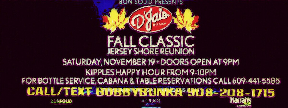 Last Week for @djais #FallClassic Reunion Party #EarlyBird Tix9082081715 @JohnFarruggio @DJBrendanONeill @CeCeTaylor86 @jennifer_zingg