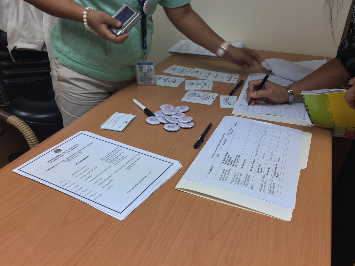 Comelec Gender and Development Group on Policy Studies (GAD-FPS) Public Discussion on Gender Quota in Polls is about to start #iAGREE