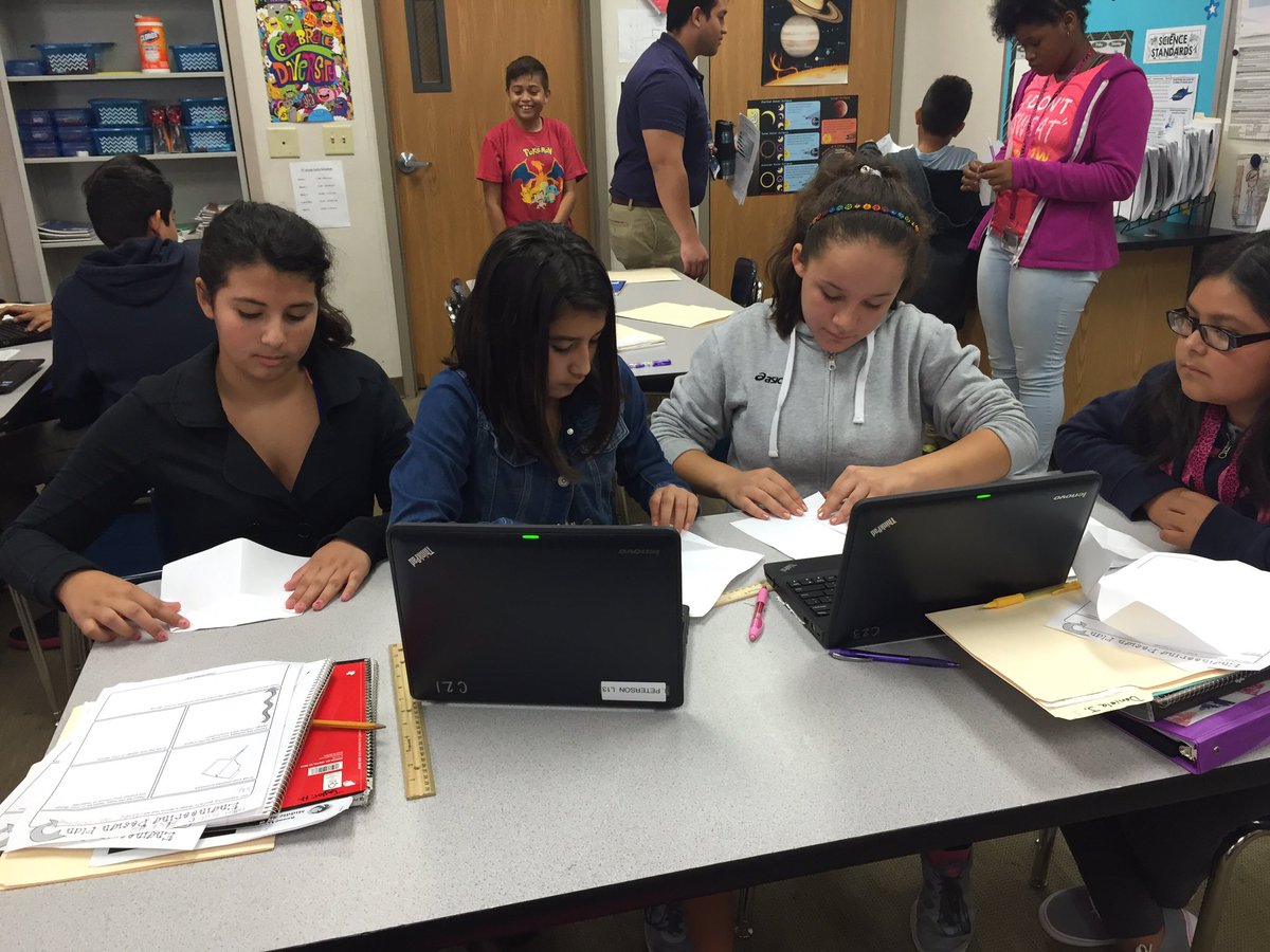 JPeterson116's tweet photo. My 6th graders hard at work. #RLMSpride https://t.co/l8C5wHOVn9