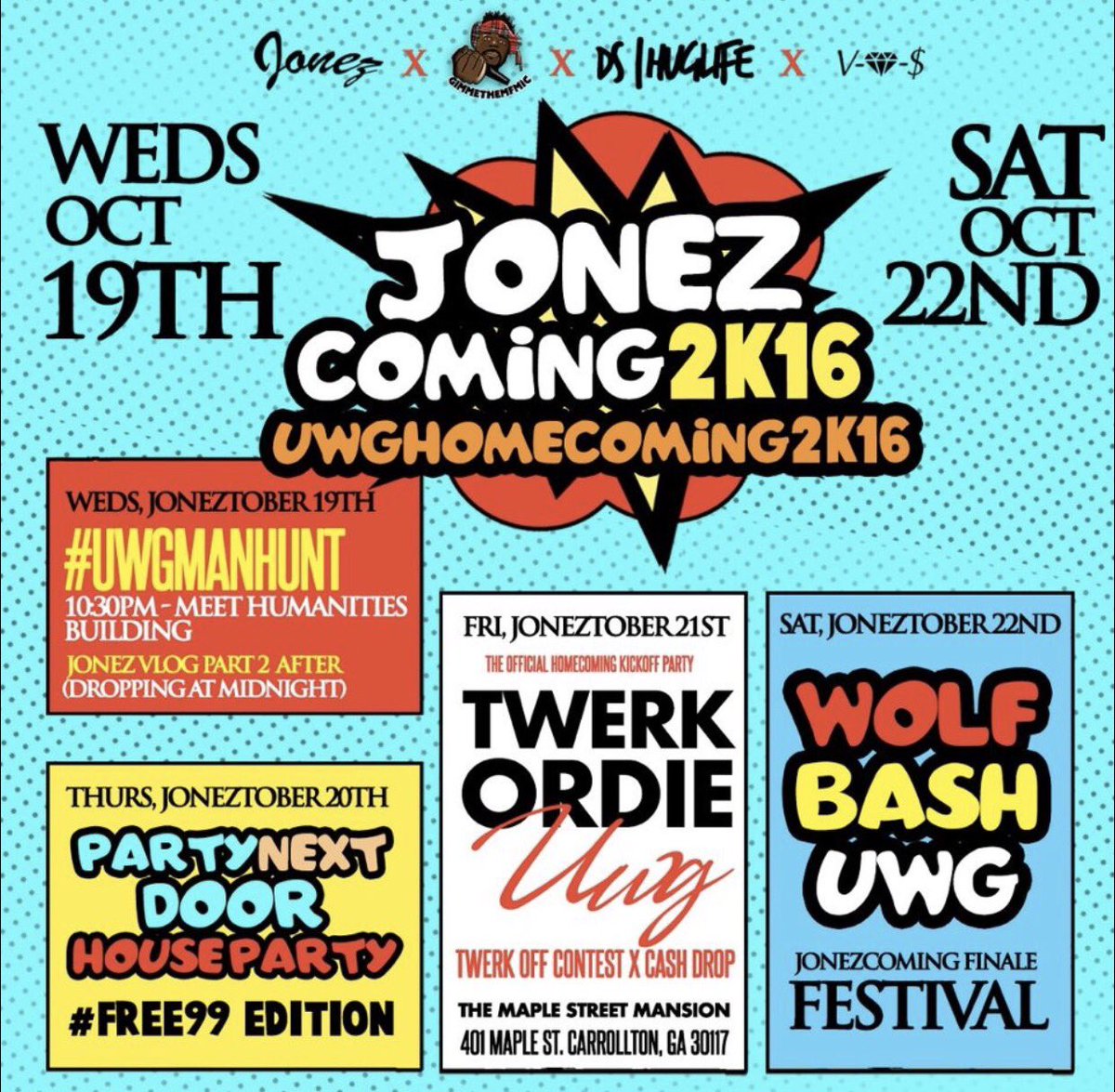 _LilMissTunechi's tweet photo. Your only move this weekend #JONEZCOMING2K16 #uwg https://t.co/wfUeqzmbzZ