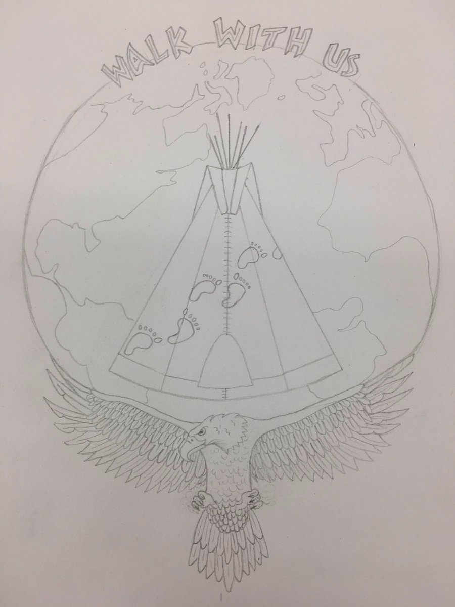 WWUProject's tweet photo. #walkwithusproject has a new logo - this beautiful piece of art is courtesy of our own #Neebin! Colour will be added soon. Thank you Neebin! https://t.co/CL0xd9aWH6