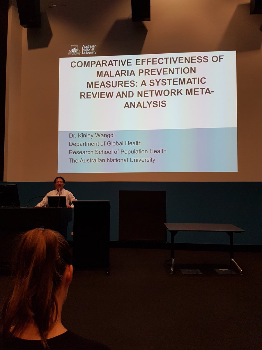 KaiHodgkin's tweet photo. #RSPHconf @our_ANU Kinley Wangdi presenting on #malaria #prevention https://t.co/iBWw6k859N