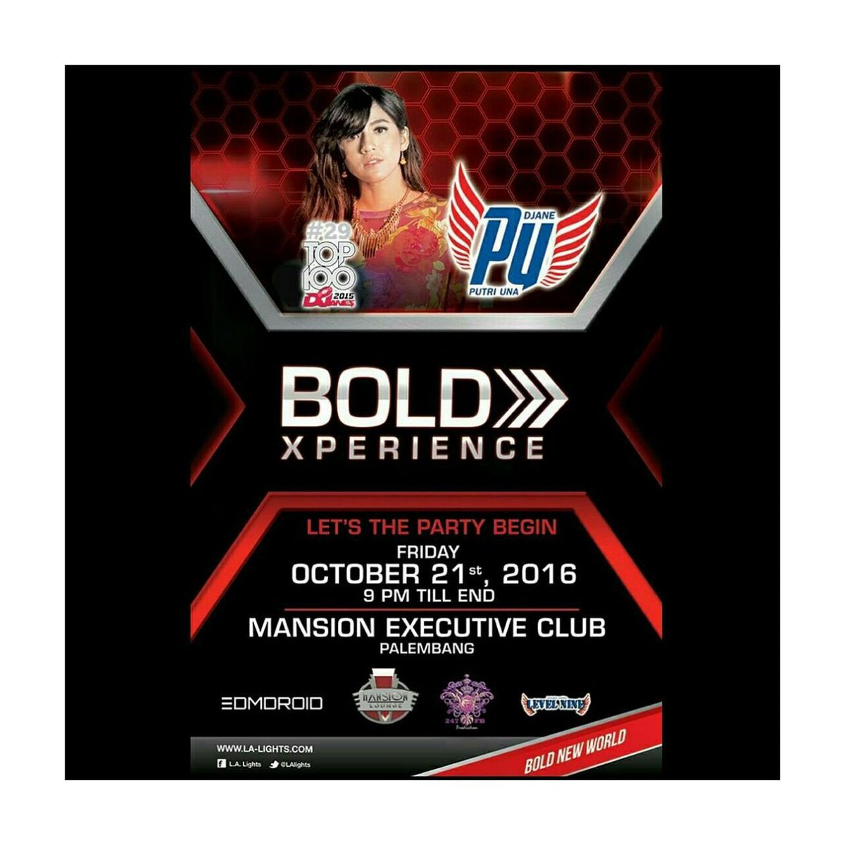 hai Palembang , Friday 21 Okt - Mansion Executive Club .. #djuna